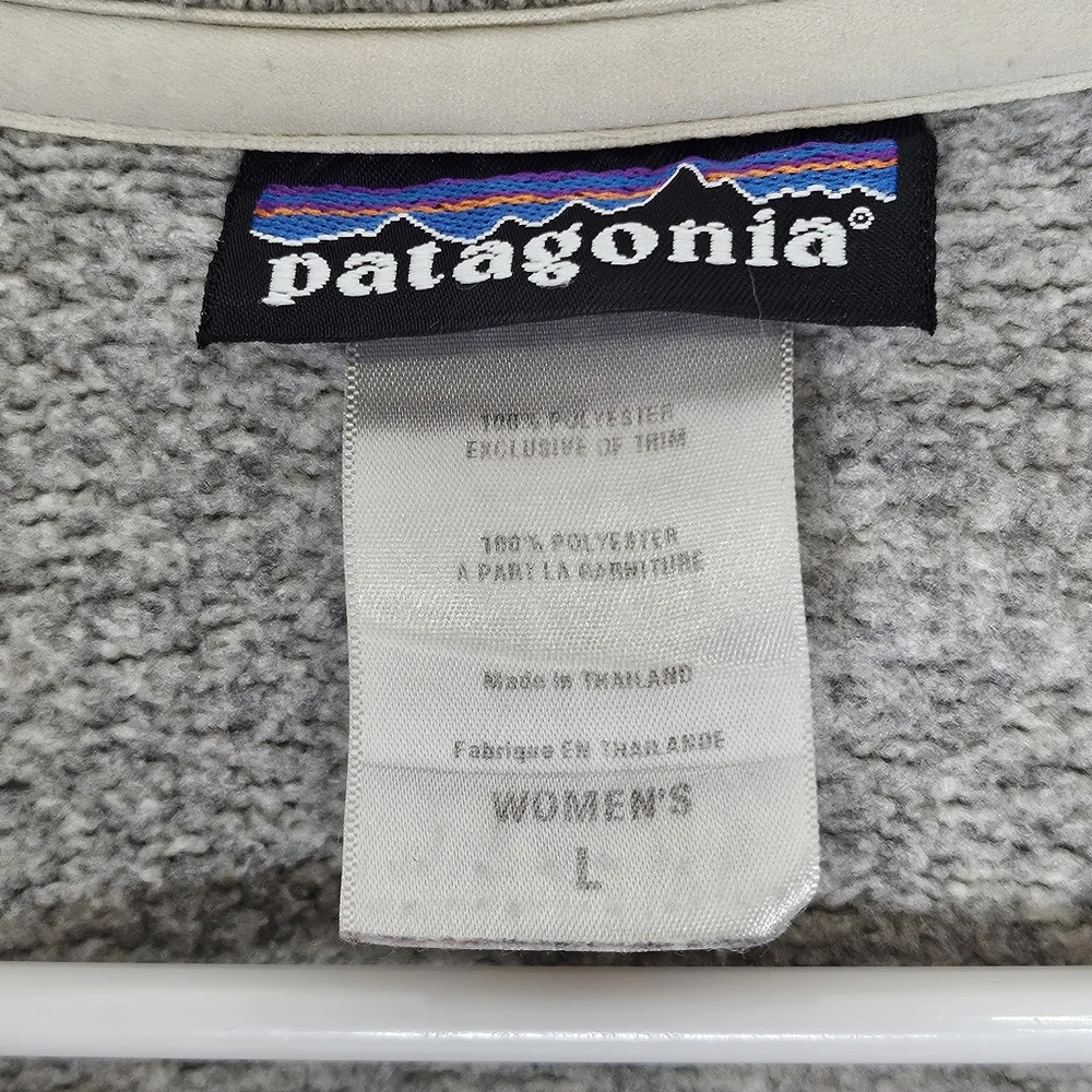 Patagonia Heathered Light Gray Full-Zip Jacket - Picture 8 of 14